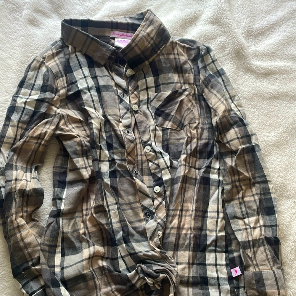 fall plaid long sleeve girls top